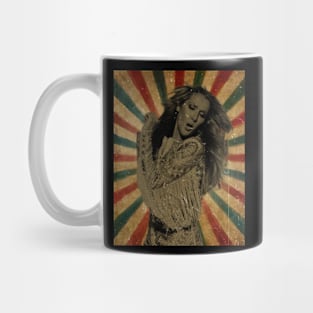 Photo Vintage Retro Look Fan Design // Celine Dion 80s Mug